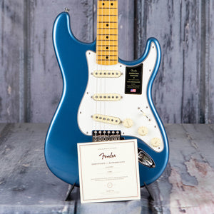 Fender American Vintage II 1973 Stratocaster Electric Guitar, Lake Placid Blue, coa