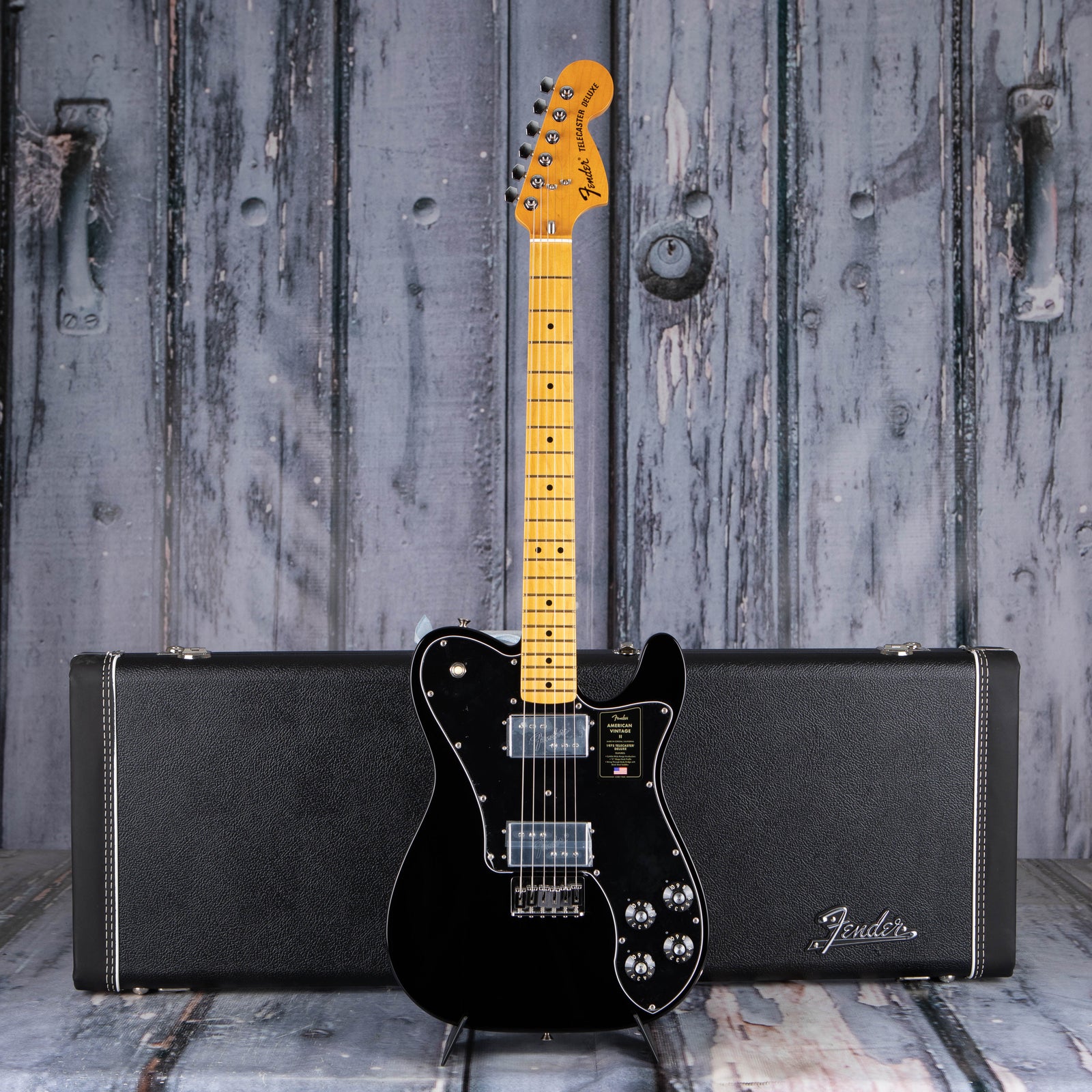 Fender American Vintage II 1975 Telecaster Deluxe, Black | For