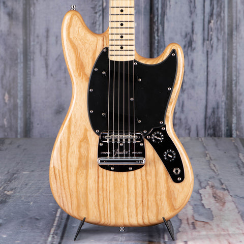 Fender Ben Gibbard Mustang Electric Guitar, Natural, front closeup