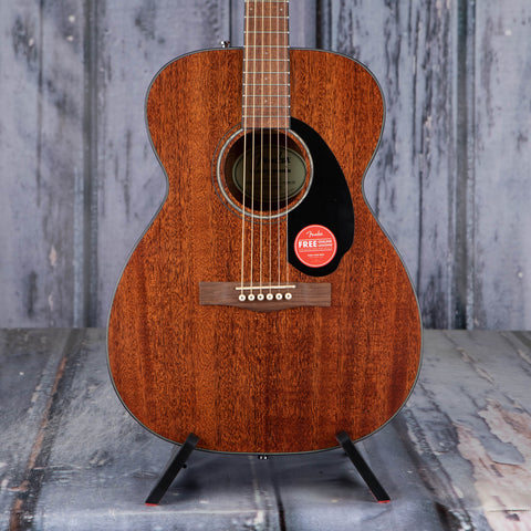 Fender CC-60S Concert Acoustic Guitar Pack V2, All-Mahogany, front closeup