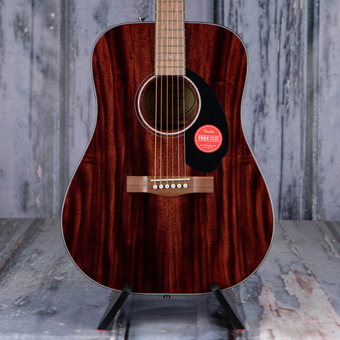Fender CD-60S Dreadnought Acoustic Guitar, All-Mahogany, front closeup