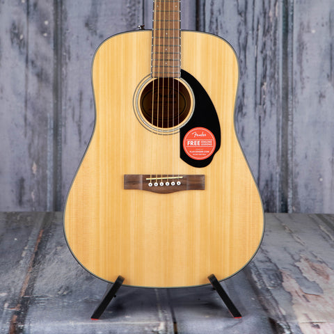Fender CD-60S Dreadnought Acoustic Guitar Pack V2, Natural, front closeup