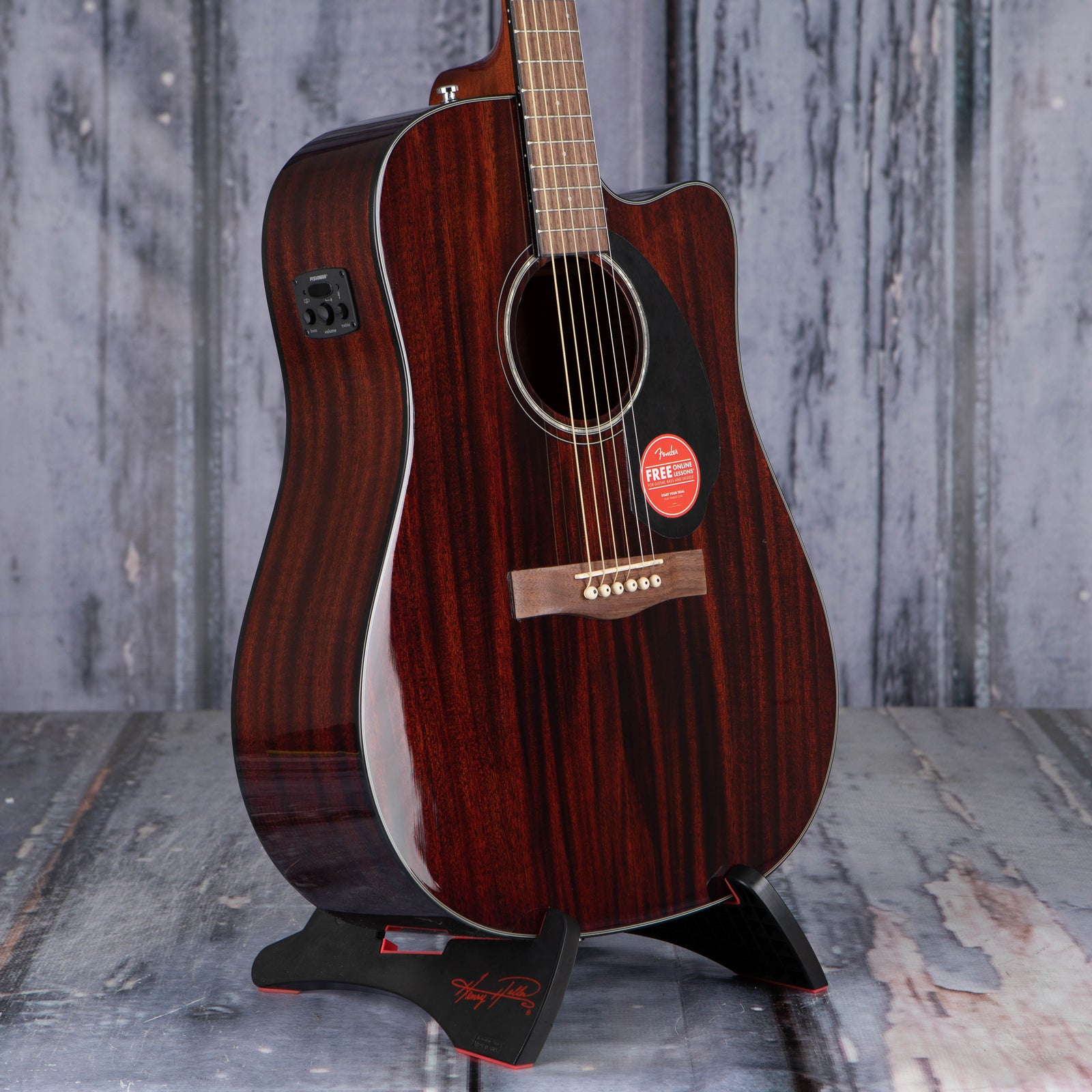 Fender CD-60SCE Dreadnought Acoustic/Electric, All-Mahogany | For