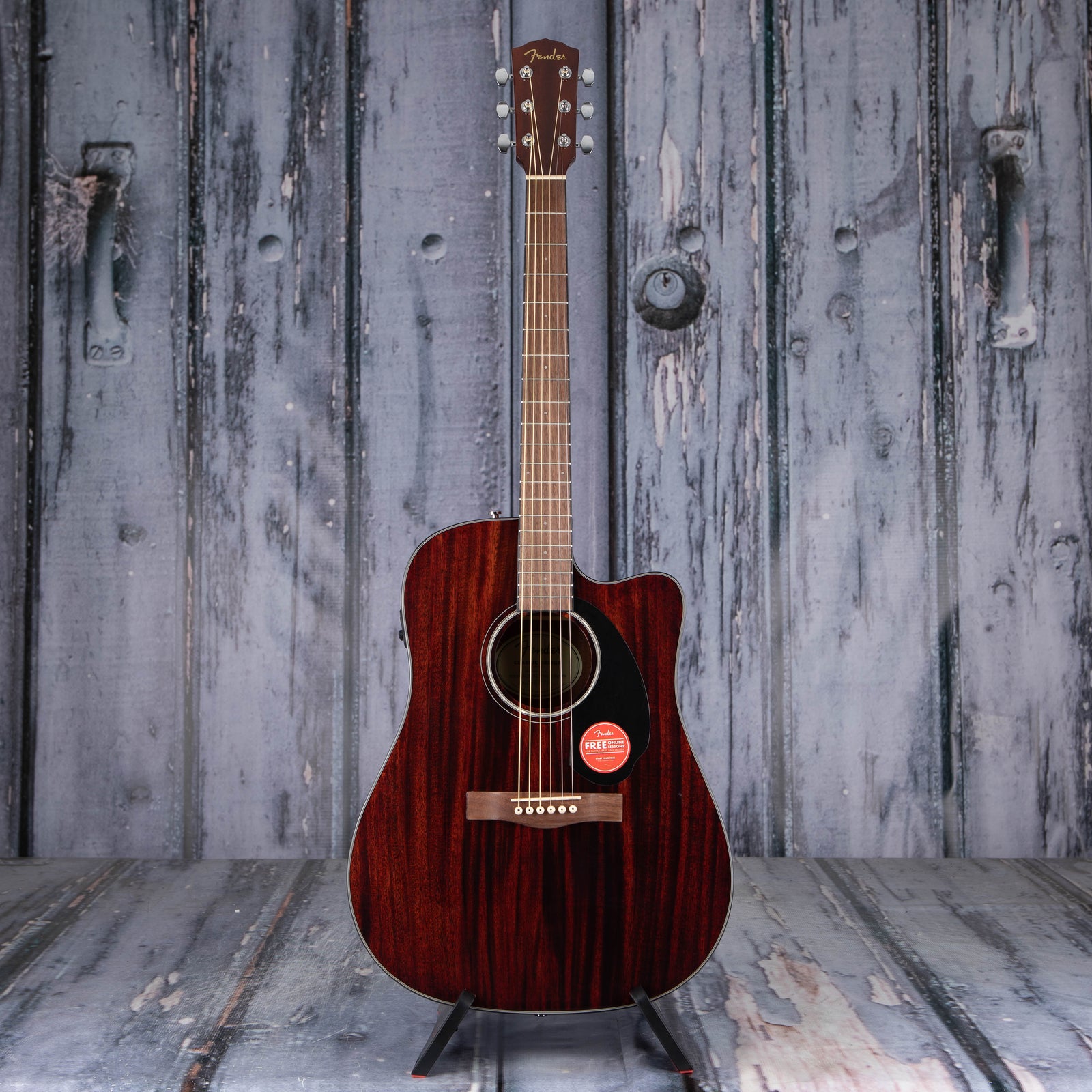 Fender CD-60SCE Dreadnought Acoustic/Electric, All-Mahogany | For