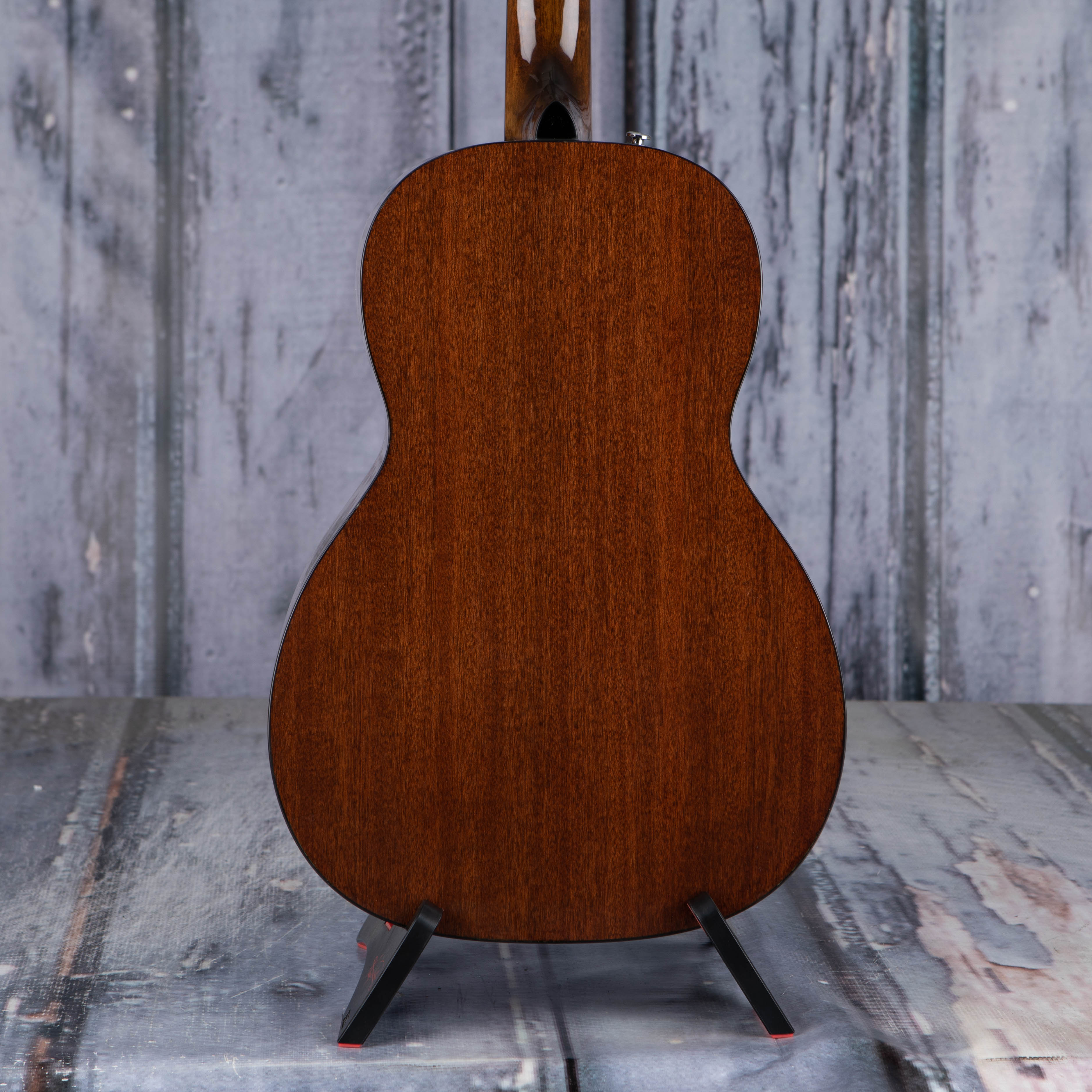 Fender CP-60S Parlor Acoustic Guitar, Sunburst, back closeup