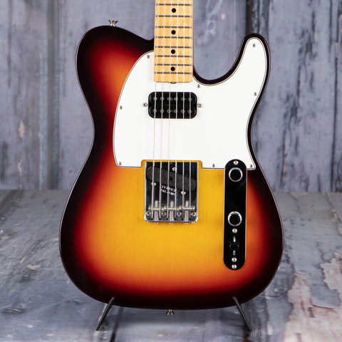 Fender Custom Shop 1960 Telecaster Deluxe Light Closet Classic Electric Guitar, Chocolate 3-Color Sunburst, front closeup