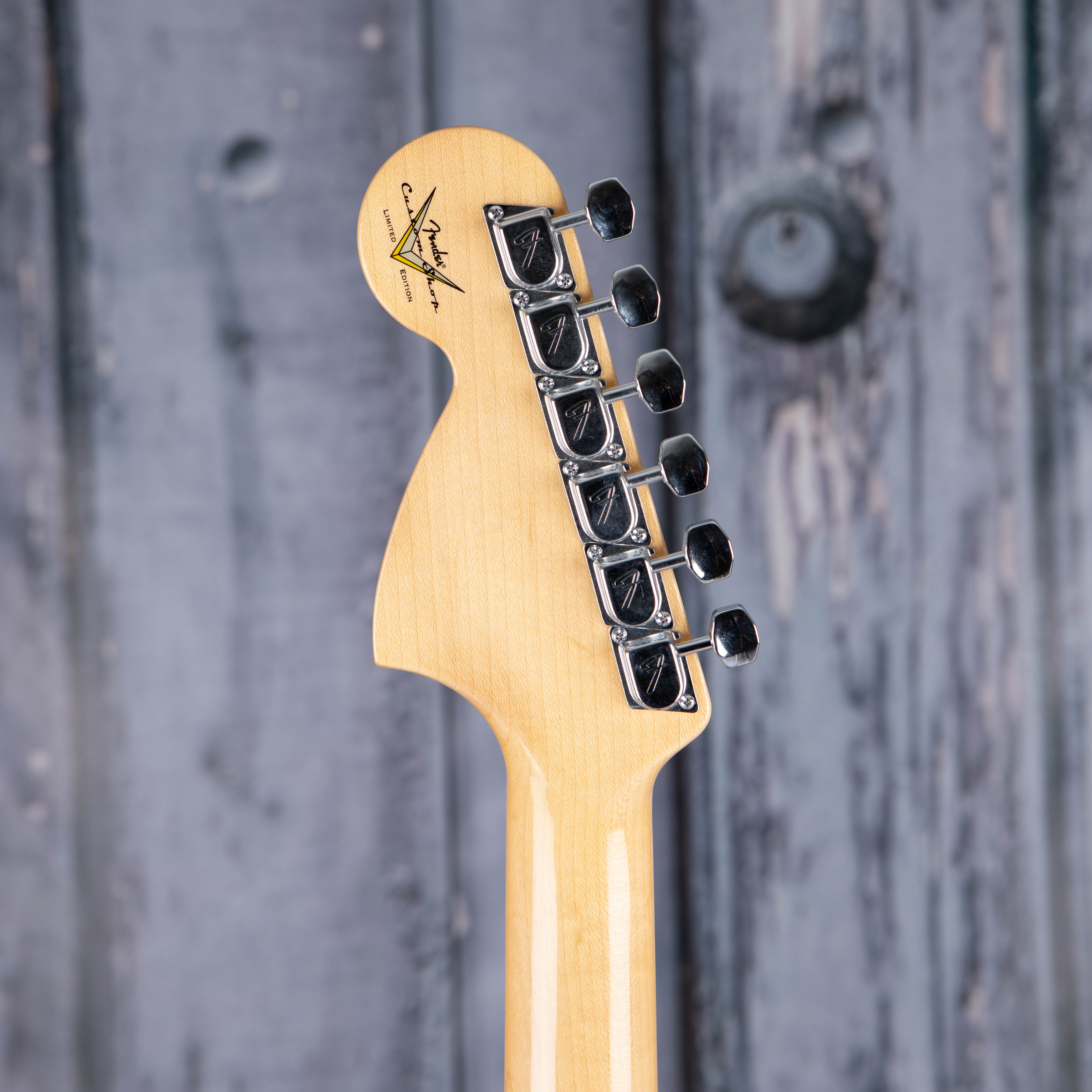 Fender Custom Shop 1969 Stratocaster Journeyman Relic Closet Classic Electric Guitar, Aged Fire Mist Silver, back headstock