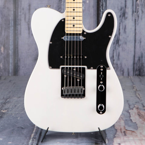 Fender Deluxe Nashville Telecaster Electric Guitar, White Blonde, front closeup