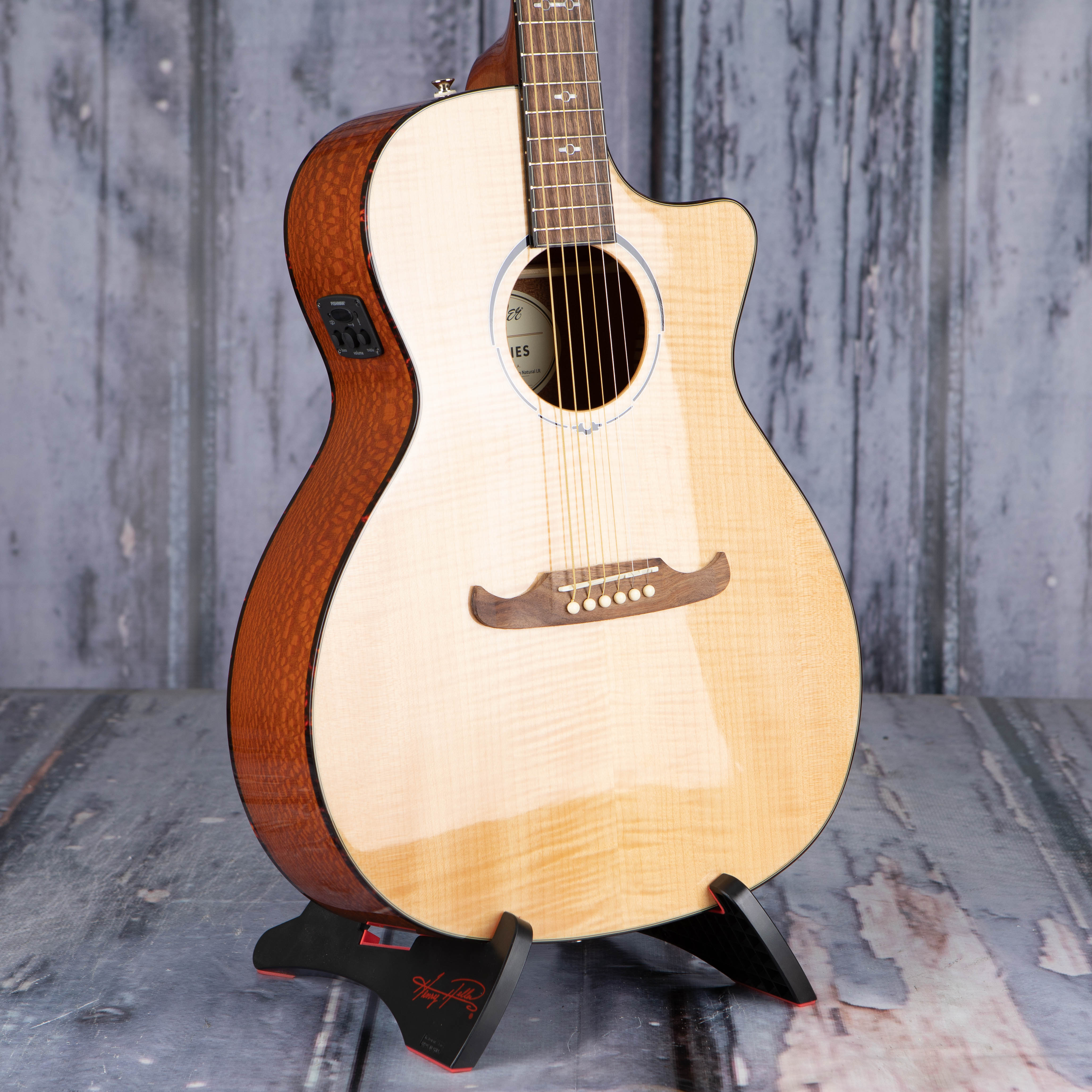 Fender FA-345CE Auditorium Acoustic/Electric Guitar, Natural, angle