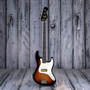 Fender Gold Foil Jazz Bass Guitar, 2-Color Sunburst, front