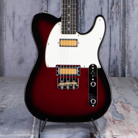 Fender Goil Foil Telecaster Electric Guitar, Candy Apple Burst, front closeup