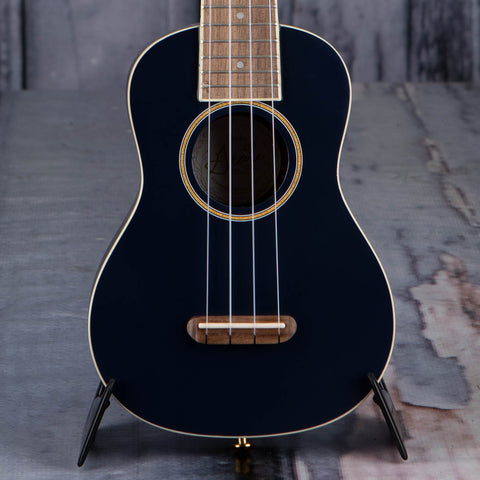 Fender Grace VanderWaal Moonlight Soprano Ukulele, Navy, front closeup