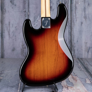 Fender Player Jazz Bass Guitar, 3-Color Sunburst, back closeup