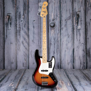 Fender Player Jazz Bass Guitar, 3-Color Sunburst, front
