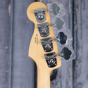 Fender Player Jazz Bass Guitar, 3-Color Sunburst, back headstock
