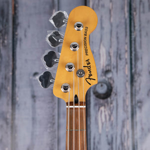 Fender Player Plus Precision Bass Guitar, 3-Color Sunburst, front headstock
