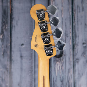 Fender Player Plus Precision Bass Guitar, 3-Color Sunburst, back headstock