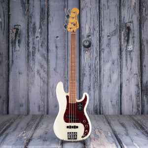 Fender Player Plus Precision Bass Guitar, Olympic Pearl, front