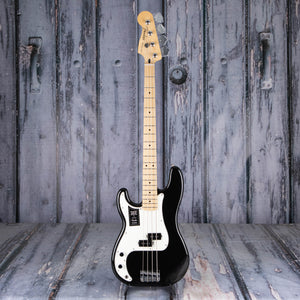 Fender Player Precision Bass Left-Handed Electric Bass Guitar, Black, front