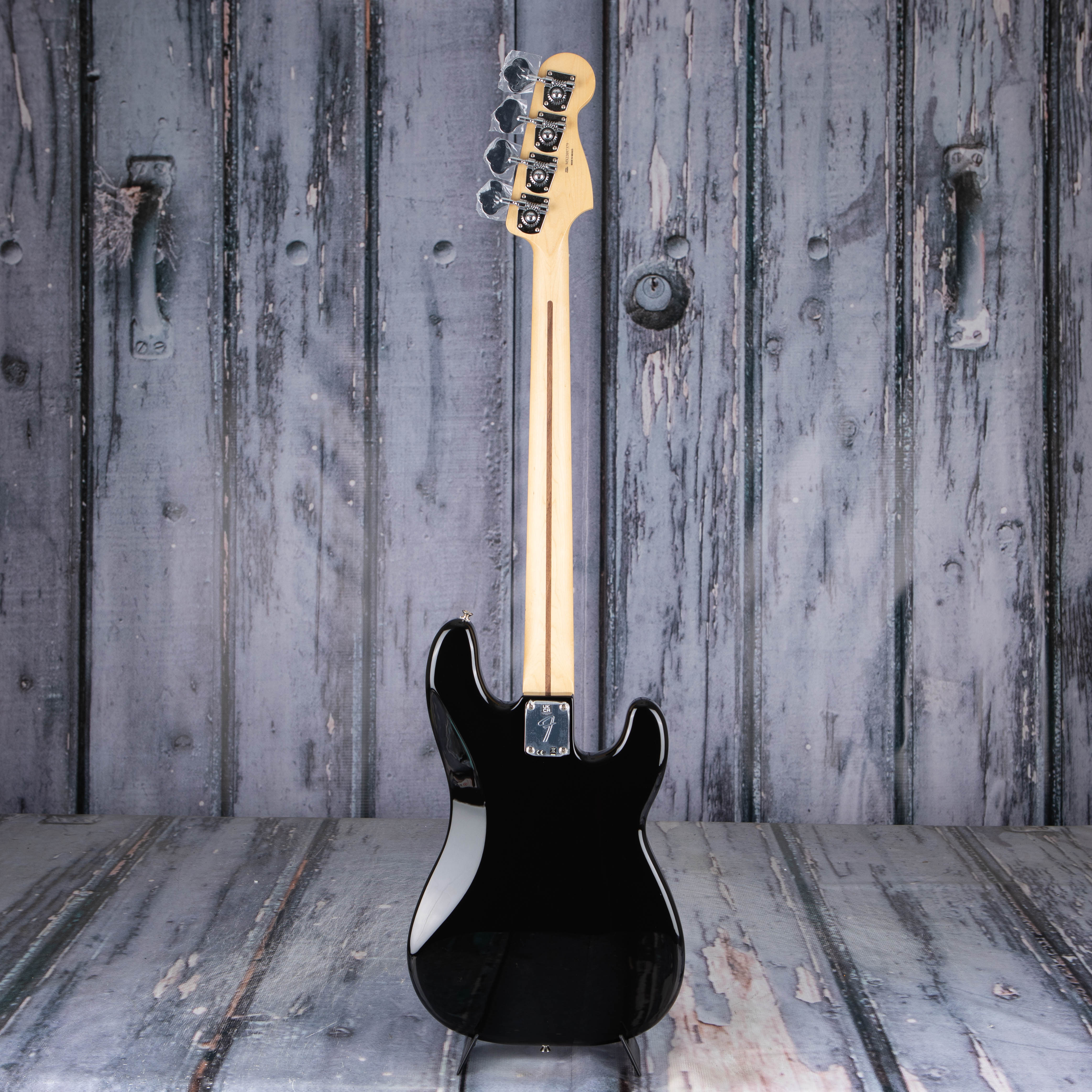 Fender Player Precision Bass Left-Handed Electric Bass Guitar, Black, back