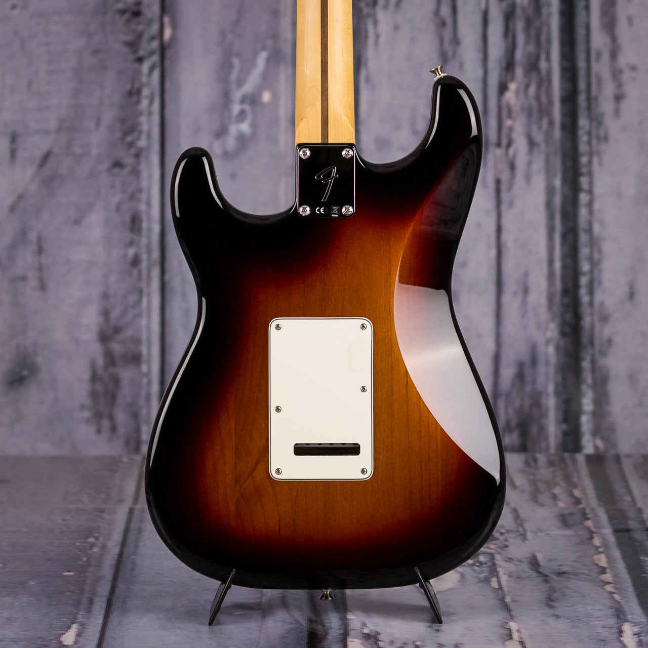 Fender Player Series Stratocaster, Pau Ferro Fingerboard, 3-Color Sunburst, back closeup