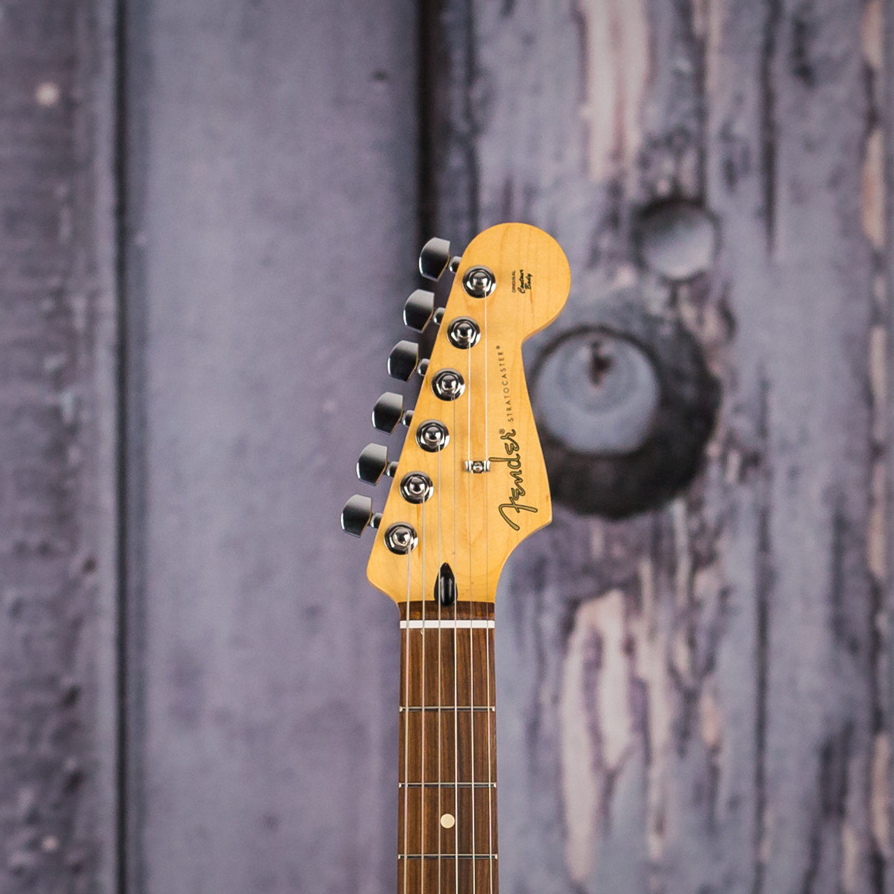 Fender Player Series Stratocaster, Pau Ferro Fingerboard, 3-Color Sunburst, front headstock closeup