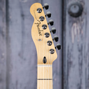 Fender Player Telecaster Left-Handed Electric Guitar, Butterscotch Blonde, front headstock