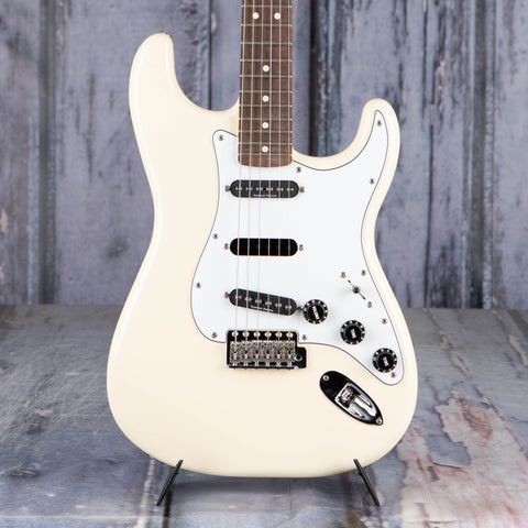 Fender Ritchie Blackmore Stratocaster Electric Guitar, Olympic White, front closeup