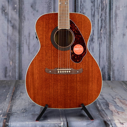 Fender Tim Armstrong Hellcat Acoustic/Electric Guitar, Natural, front closeup