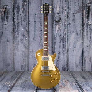 Gibson Custom Shop 1957 Les Paul Goldtop Darkback Reissue VOS Electric Guitar, Double Gold, front