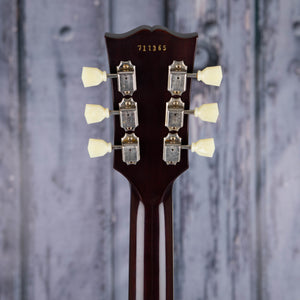 Gibson Custom Shop 1957 Les Paul Goldtop Darkback Reissue VOS Electric Guitar, Double Gold, back headstock