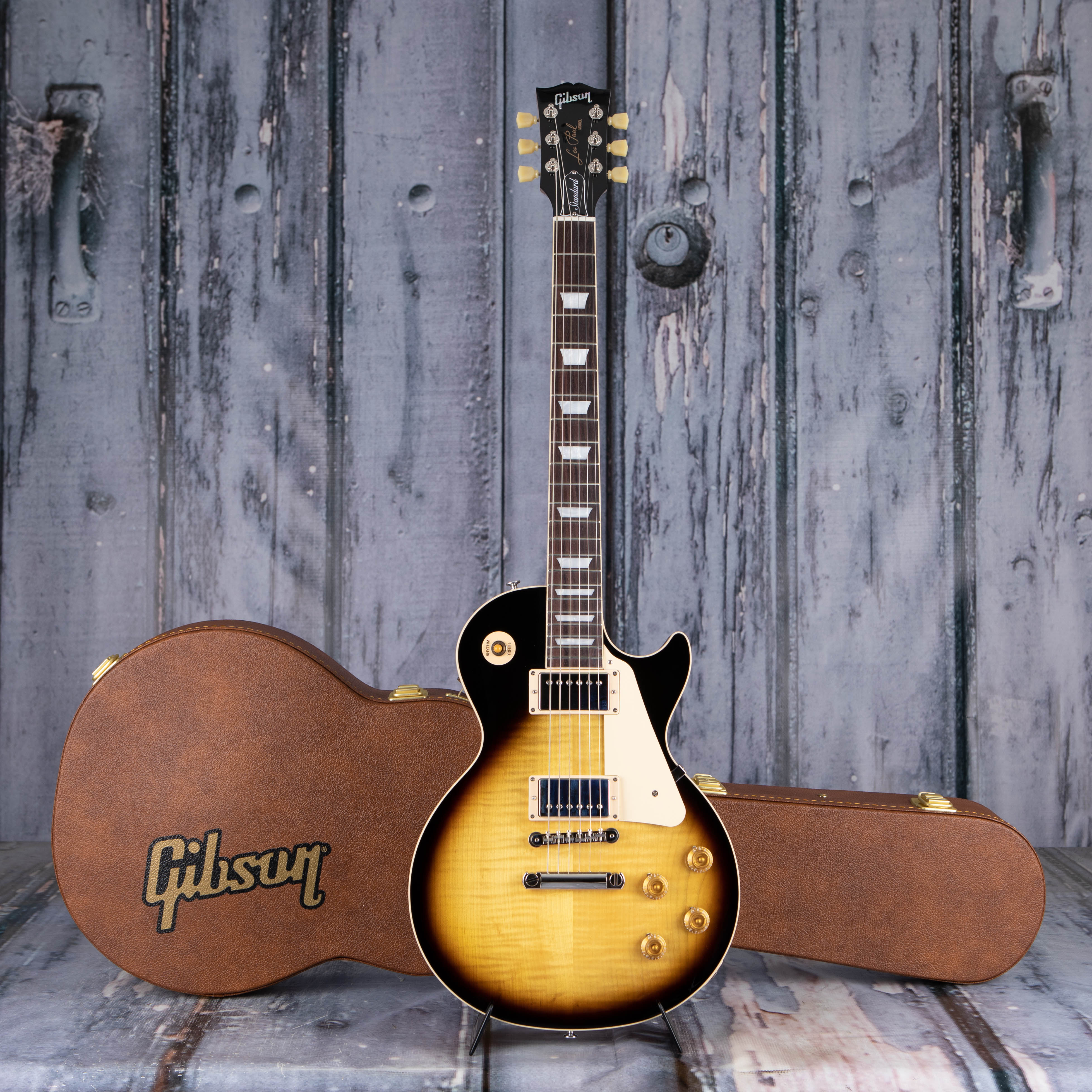 Gibson USA Les Paul Standard '50s Electric Guitar, Tobacco Burst, case