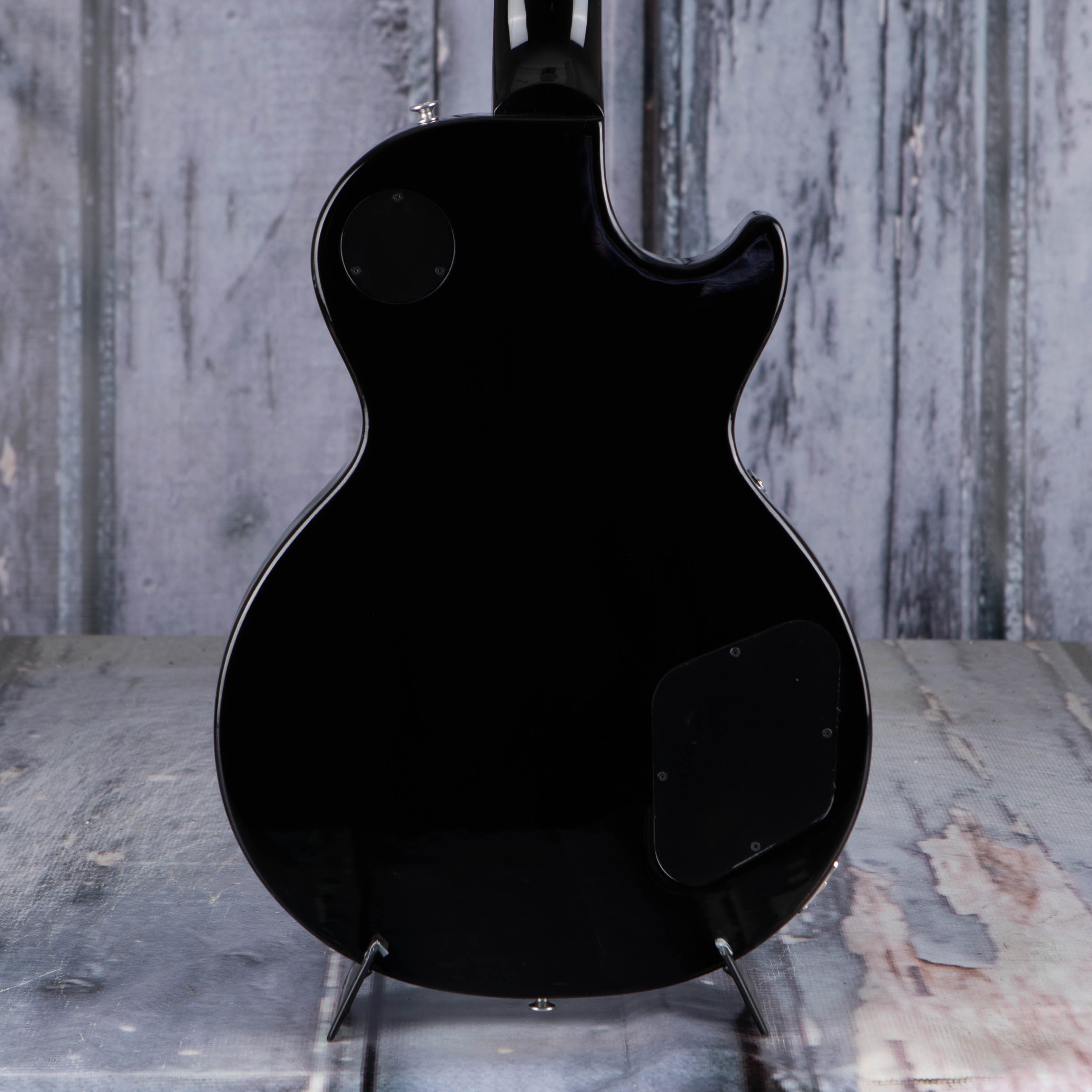 Gibson USA Les Paul Studio Left-Handed Electric Guitar, Ebony, back closeup