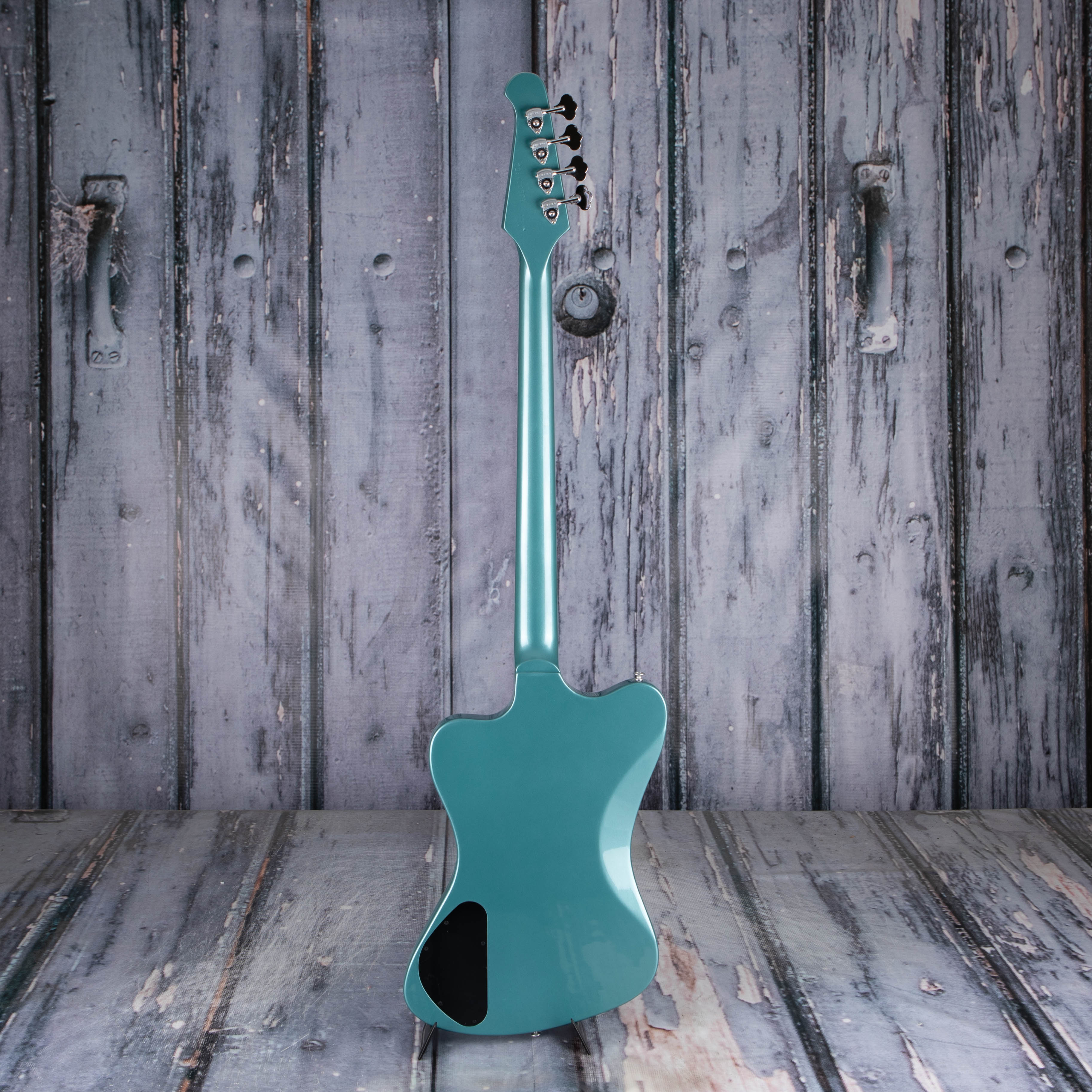 Gibson USA Non-Reverse Thunderbird Electric Bass Guitar, Faded Pelham Blue, back
