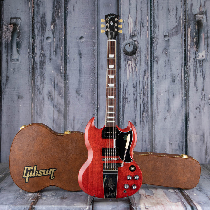 Gibson USA SG Standard '61 Maestro Vibrola, Faded Vintage Cherry Satin