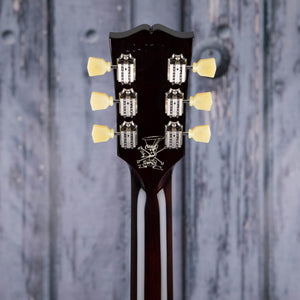 Gibson USA Slash Les Paul Standard Electric Guitar, November Burst, back headstock