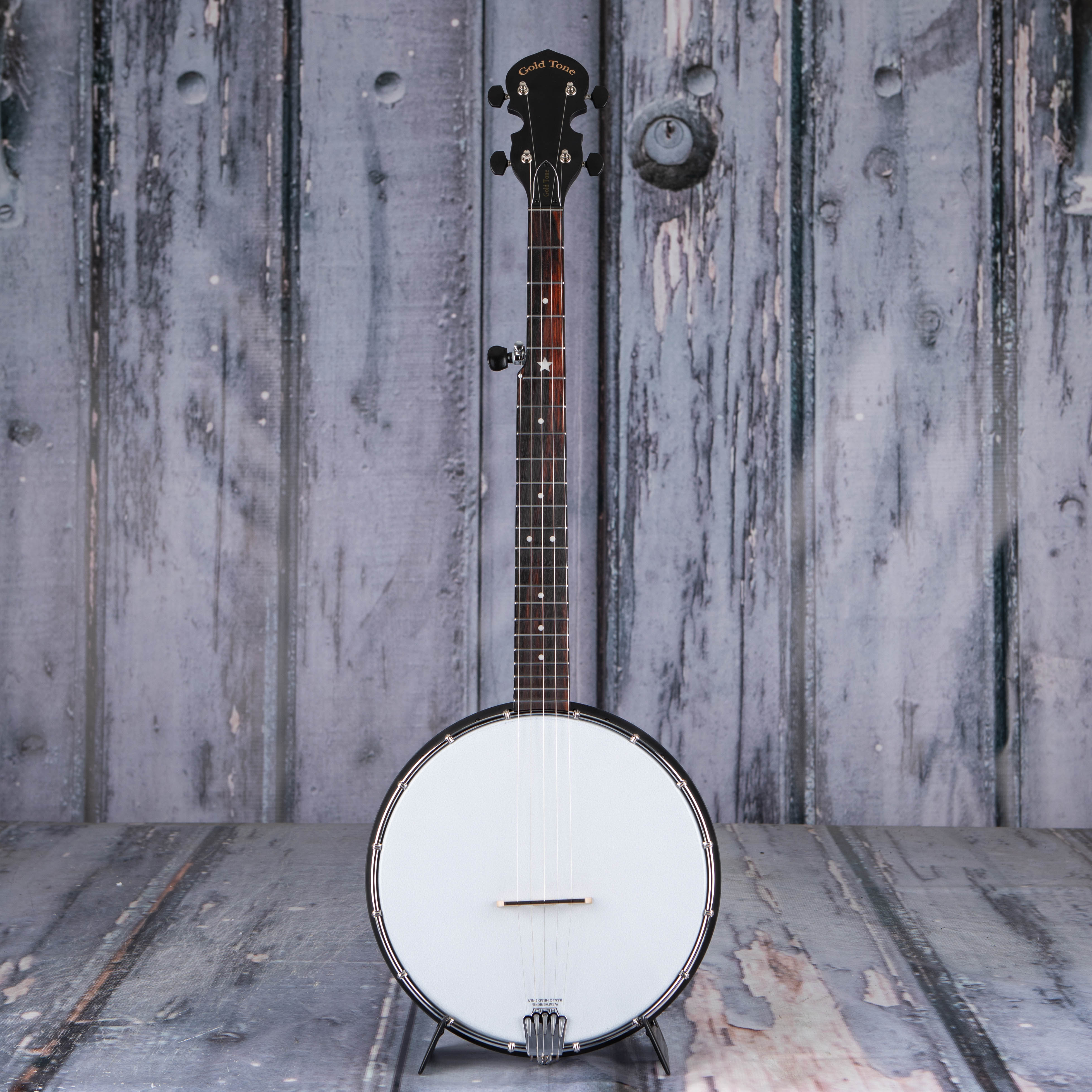 Gold Tone AC-Traveler Acoustic Composite Banjo, Satin Black, front