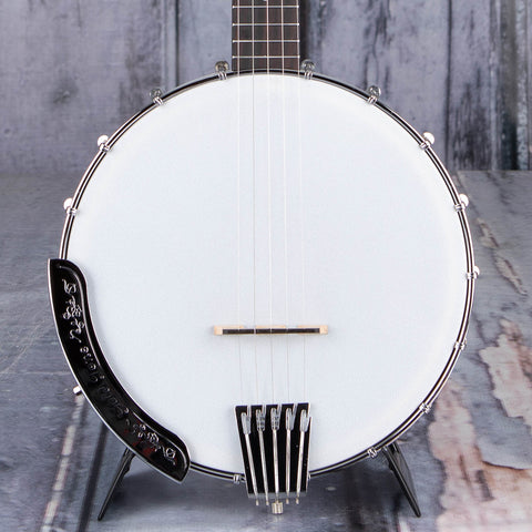 Gold Tone CC-50 Cripple Creek Resonator Banjo, Vintage Brown Stain, front closeup