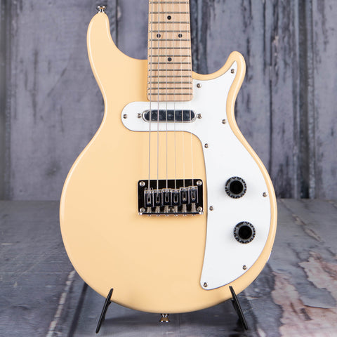 Gold Tone GME-6 Mandolin-Guitar, Cream Gloss, front closeup