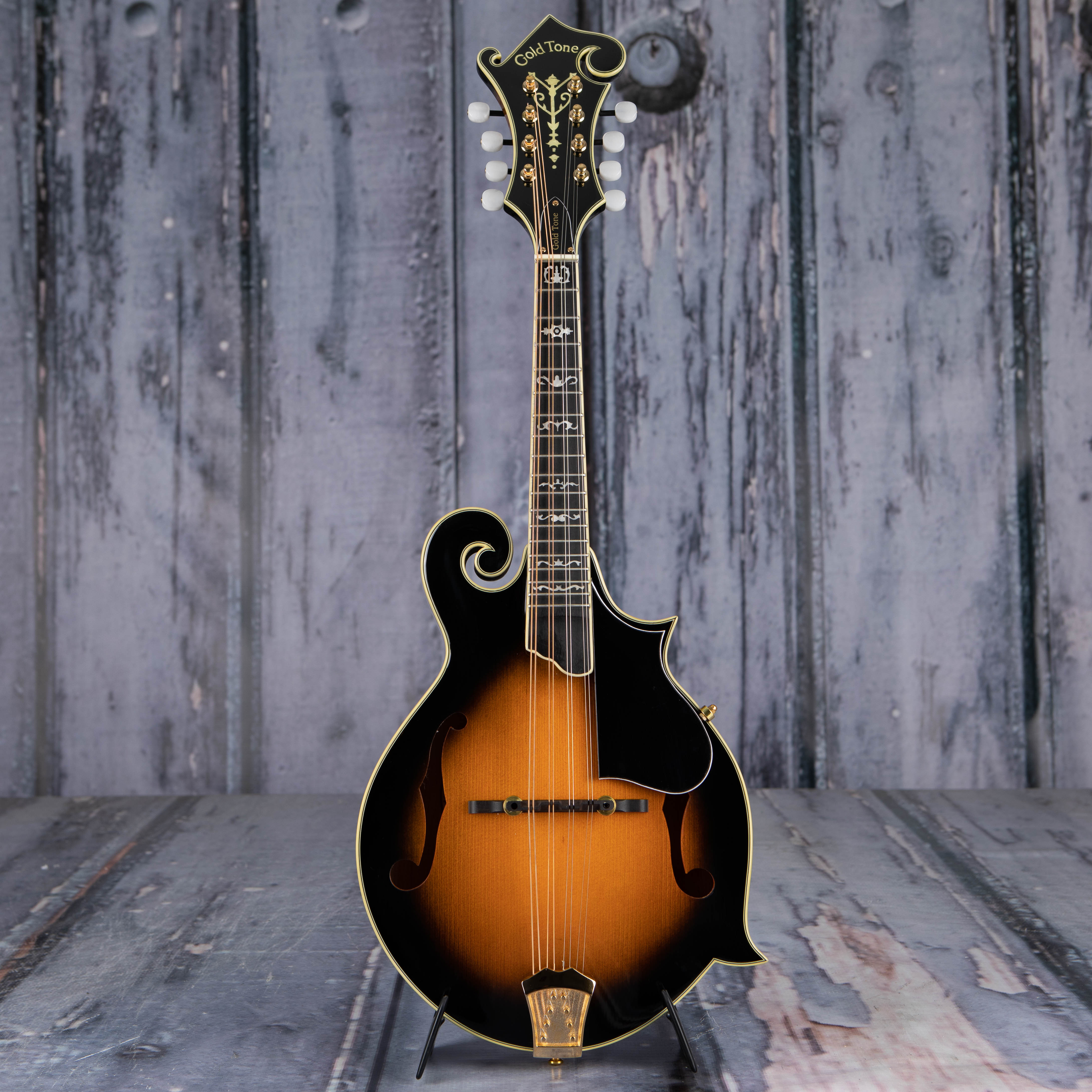 Gold Tone Mastertone GM-70+ F-Style Mandolin, Tobacco Sunburst, front