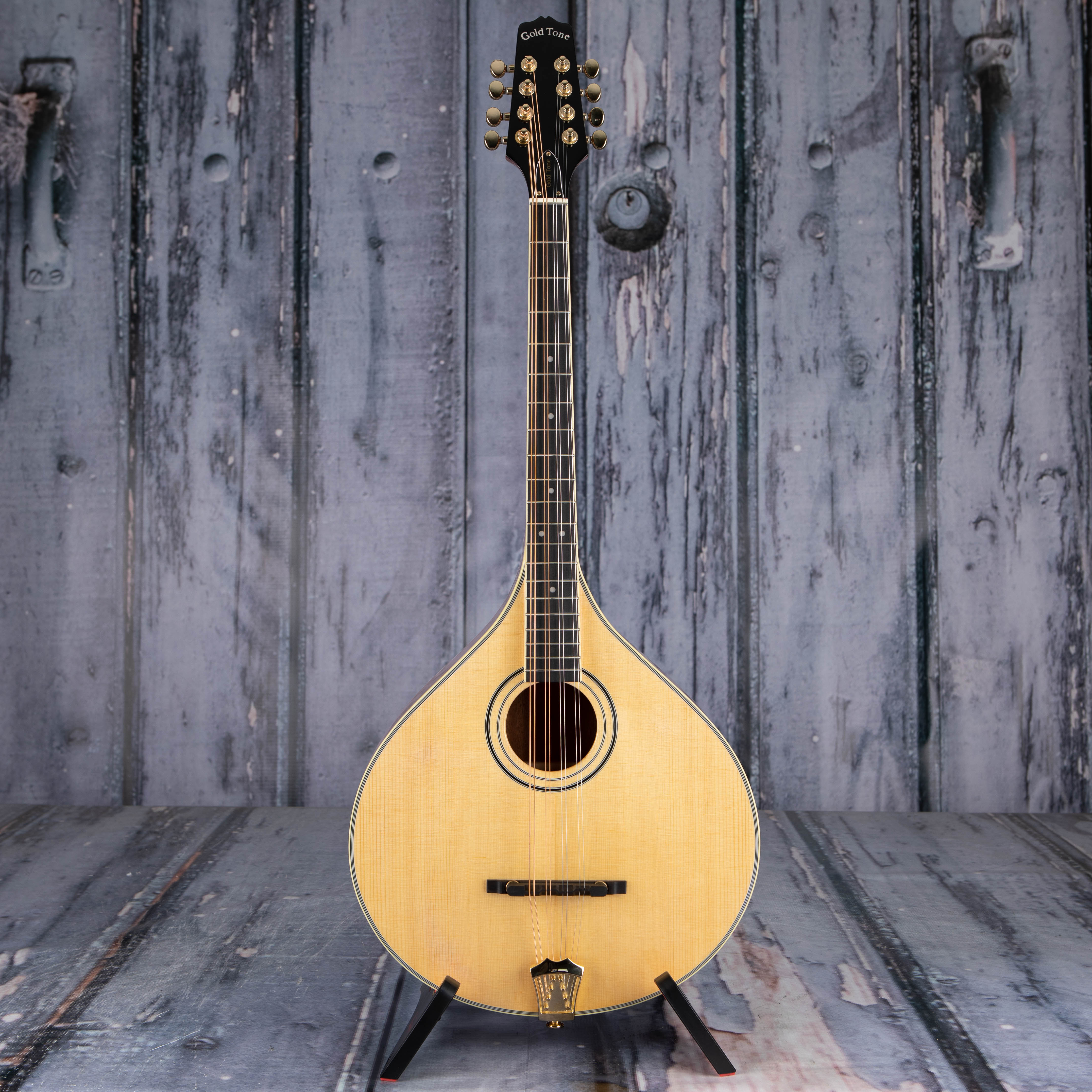 Gold Tone OM-800+ Acoustic/Electric Octave Mandolin, Natural, front