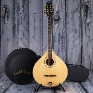 Gold Tone OM-800+ Acoustic/Electric Octave Mandolin, Natural, case