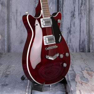 Gretsch G5222 Electromatic Double Jet BT W/ V-Stoptail Electric Guitar, Walnut Stain, angle