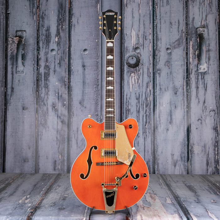 Gretsch G5422TG Electromatic Classic Hollow Body Double-Cut W/ Bigsby And Gold Hardware, Orange Stain