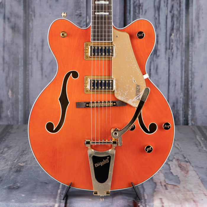 Gretsch G5422TG Electromatic Classic Hollow Body Double-Cut W/ Bigsby And Gold Hardware, Orange Stain