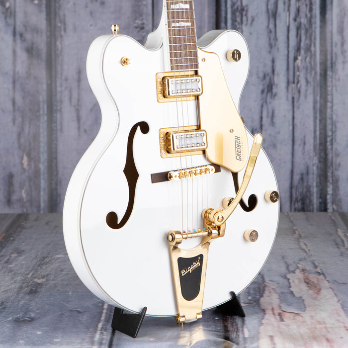 Gretsch G5422TG Electromatic Classic Hollow Body Double-Cut W/ Bigsby And Gold Hardware, Snowcrest White