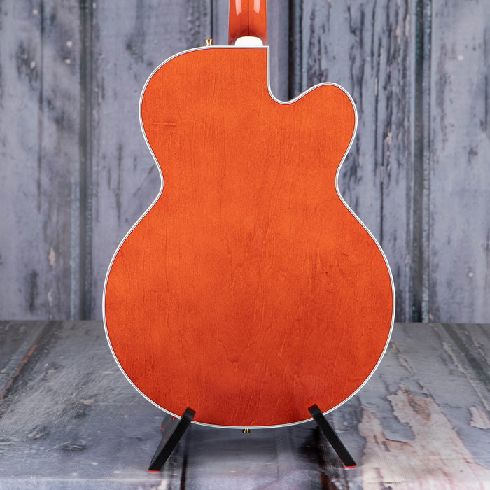 Gretsch G6120TG-LH Players Edition Nashville Hollowbody W/ String-Thru Bigsby And Gold Hardware Left-Handed, Orange Stain
