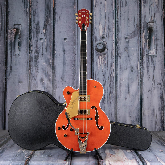 Gretsch G6120TG-LH Players Edition Nashville Hollowbody W/ String-Thru Bigsby And Gold Hardware Left-Handed, Orange Stain