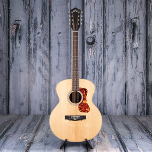 Guild BT-258E Baritone Deluxe Acoustic/Electric Guitar, Natural, front