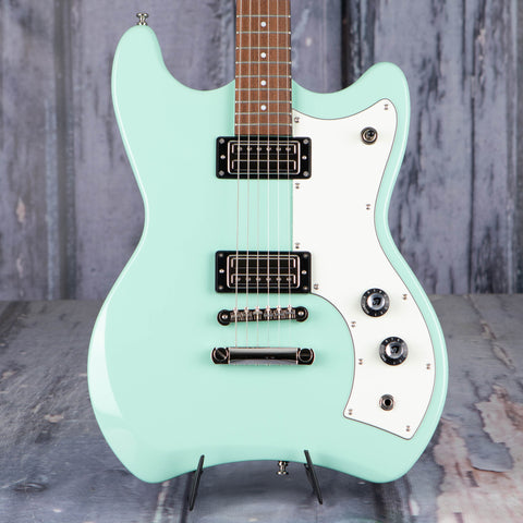 Guild Jetstar ST Electric Guitar, Seafoam Green, front closeup
